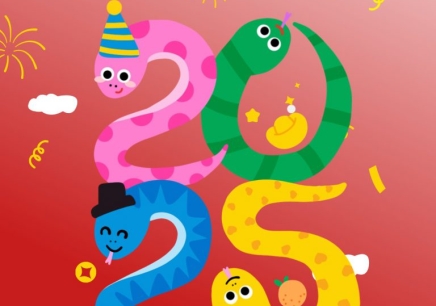 Holding our hands together Welcome the year of 2025